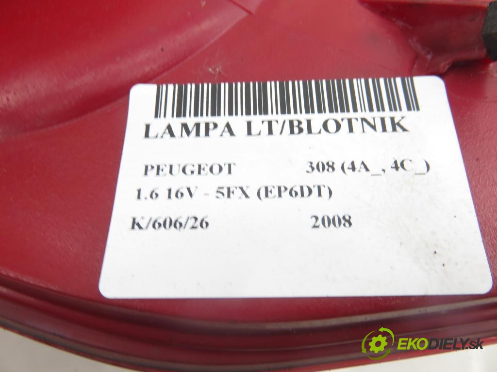 PEUGEOT 308 (4A_, 4C_) HB 2008 110,00 1.6 THP 150 - 5FX (EP6DT) 1598,00 Svetlo ľavé zadné 9680425780