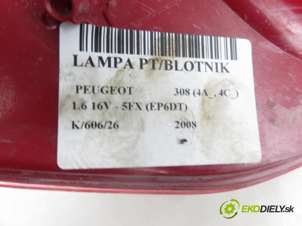 PEUGEOT 308 (4A_, 4C_) HB 2008 110,00 1.6 THP 150 - 5FX (EP6DT) 1598,00 Svetlo pravé zadné 9680425680