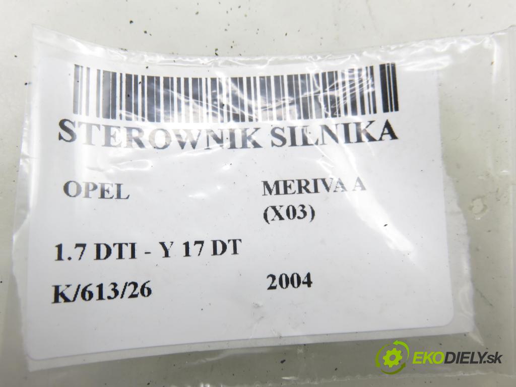 OPEL MERIVA A nadwozie wielkoprzestrzenne (MPV) (X03) HB 2004 55,00 1.7 DTI 75 - Y 17 DT 1686,00 Riadiaca jednotka Motor 8973258946 ; 12227249