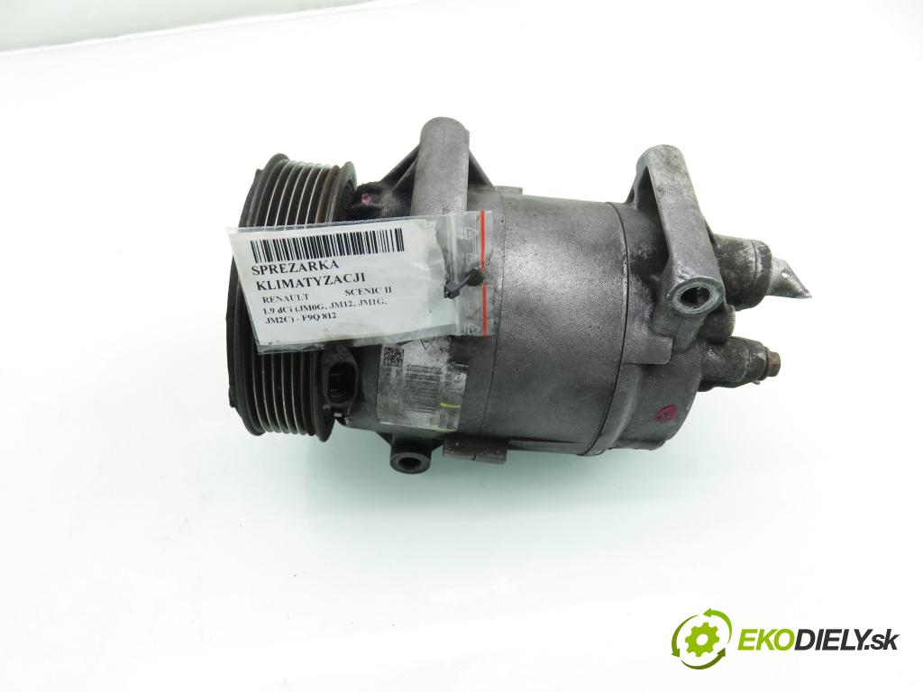 RENAULT SCENIC II (JM0/1_) MINIVAN 2003 88,00 1.9 dCi 120 - F9Q 812 1870,00 KOMPRESOR: klimatizácie 8200457418 ; 01140170 (Kompresor klimatizácie)