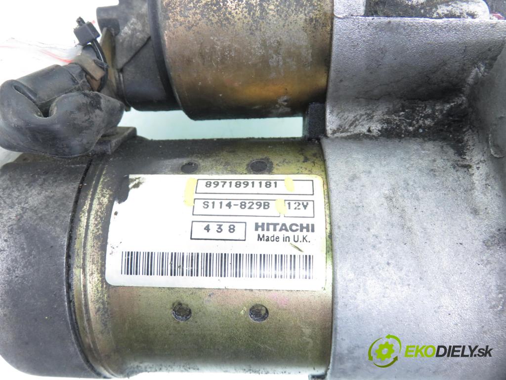 OPEL MERIVA A nadwozie wielkoprzestrzenne (MPV) (X03) HB 2004 55,00 1.7 DTI 75 - Y 17 DT 1686,00 Štartér 8971891181 ; S114829B (Štartér)