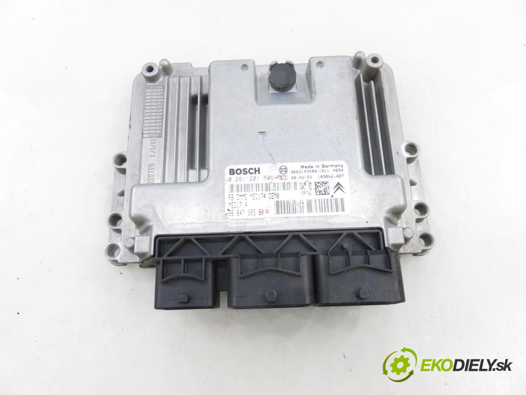 PEUGEOT 308 (4A_, 4C_) HB 2008 110,00 1.6 THP 150 - 5FX (EP6DT) 1598,00 Riadiaca jednotka Motor 0261201506 ; 9664738580