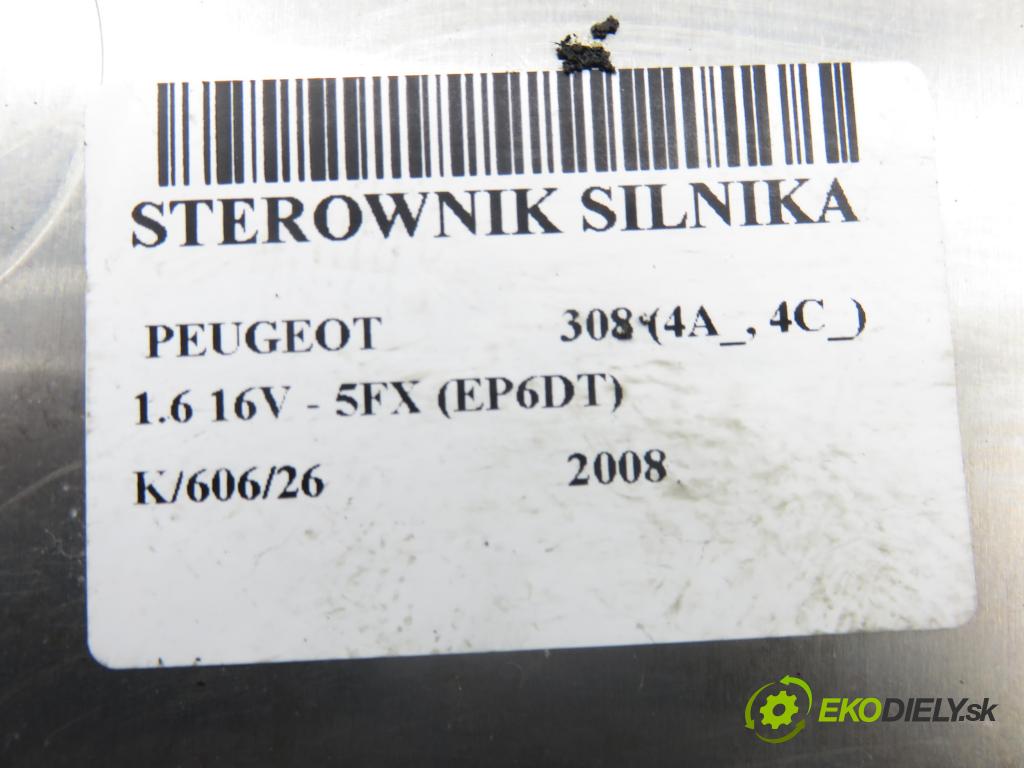 PEUGEOT 308 (4A_, 4C_) HB 2008 110,00 1.6 THP 150 - 5FX (EP6DT) 1598,00 Riadiaca jednotka Motor 0261201506 ; 9664738580