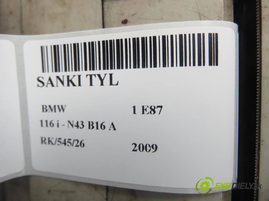 BMW 1 (E87) HB 2009 89,00 116 i - N43 B16 A 1599,00 zadné