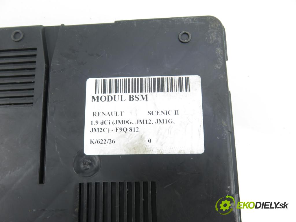 RENAULT SCENIC II (JM0/1_) MINIVAN 2003 88,00 1.9 dCi 120 - F9Q 812 1870,00 MODUL BSM S118399200F ; 8200306032C