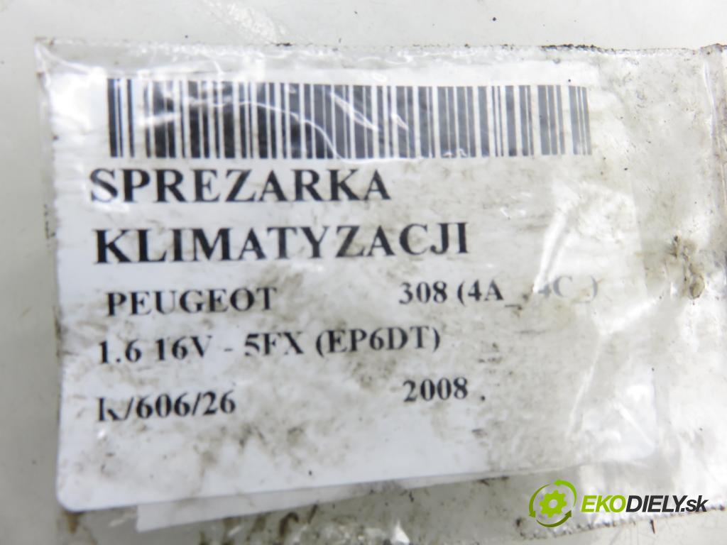 PEUGEOT 308 (4A_, 4C_) HB 2008 110,00 1.6 THP 150 - 5FX (EP6DT) 1598,00 KOMPRESOR: klimatizácie  (Kompresor klimatizácie)