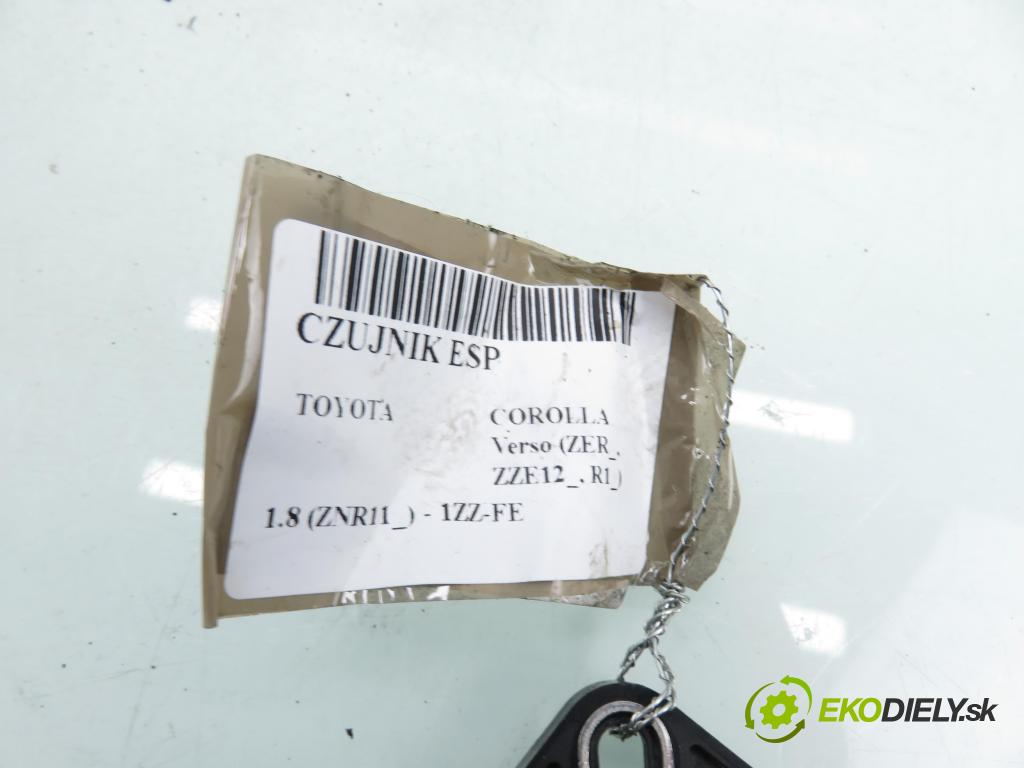 TOYOTA COROLLA Verso (ZER_, ZZE12_, R1_) VAN 2007 95,00 1.8 (ZNR11_) 129 - 1ZZ-FE 1794,00 Snímač ESP 0265005297 ; 8918302020