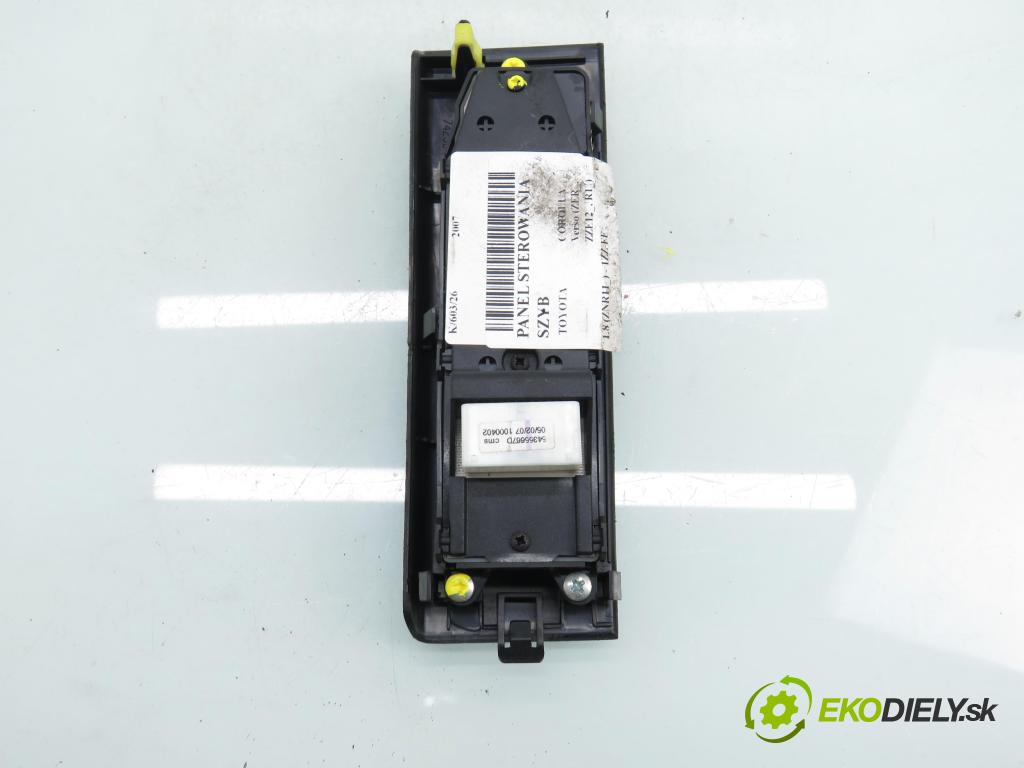 TOYOTA COROLLA Verso (ZER_, ZZE12_, R1_) VAN 2007 95,00 1.8 (ZNR11_) 129 - 1ZZ-FE 1794,00 Panel ovládania okien 848200F030