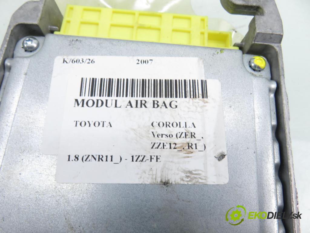 TOYOTA COROLLA Verso (ZER_, ZZE12_, R1_) VAN 2007 95,00 1.8 (ZNR11_) 129 - 1ZZ-FE 1794,00 MODUL air BAG 891700F070 ; 216877103