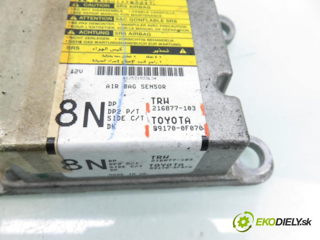 TOYOTA COROLLA Verso (ZER_, ZZE12_, R1_) VAN 2007 95,00 1.8 (ZNR11_) 129 - 1ZZ-FE 1794,00 MODUL air BAG 891700F070 ; 216877103