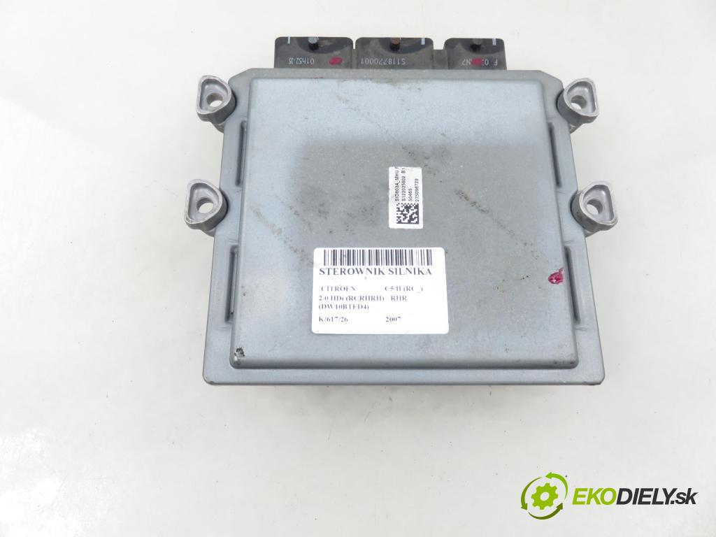 CITROEN C5 II (RC_) LIFTBACK 2007 100,00 2.0 HDi 136 - RHR (DW10BTED4) 1997,00 Riadiaca jednotka Motor 9662331580 ; 5WS4042BT ; 9655534080