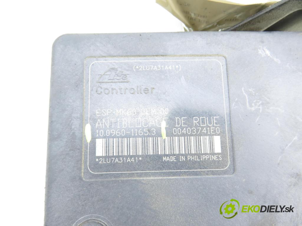 CITROEN C5 II (RC_) LIFTBACK 2007 100,00 2.0 HDi 136 - RHR (DW10BTED4) 1997,00 Pumpa ABS 10096011653 ; 9659770580 ; 10020602334 (Pumpa ABS)