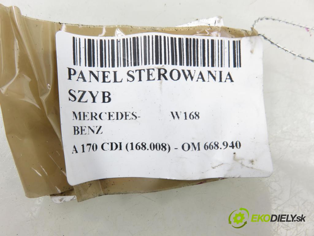 MERCEDES-BENZ KLASA A (W168) HB 1999 66,00 1.7 CDI 90 1689,00 Panel ovládania okien 1688202810 ; 1686831408