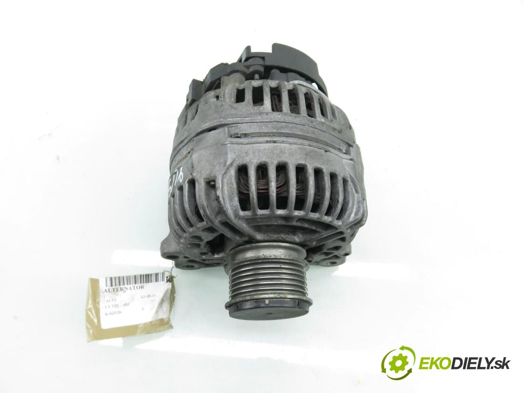 AUDI A3 (8L1) HB 2003 96,00 1.9 TDI PD 130 - ASZ 1896,00 Alternátor  (Alternátor)