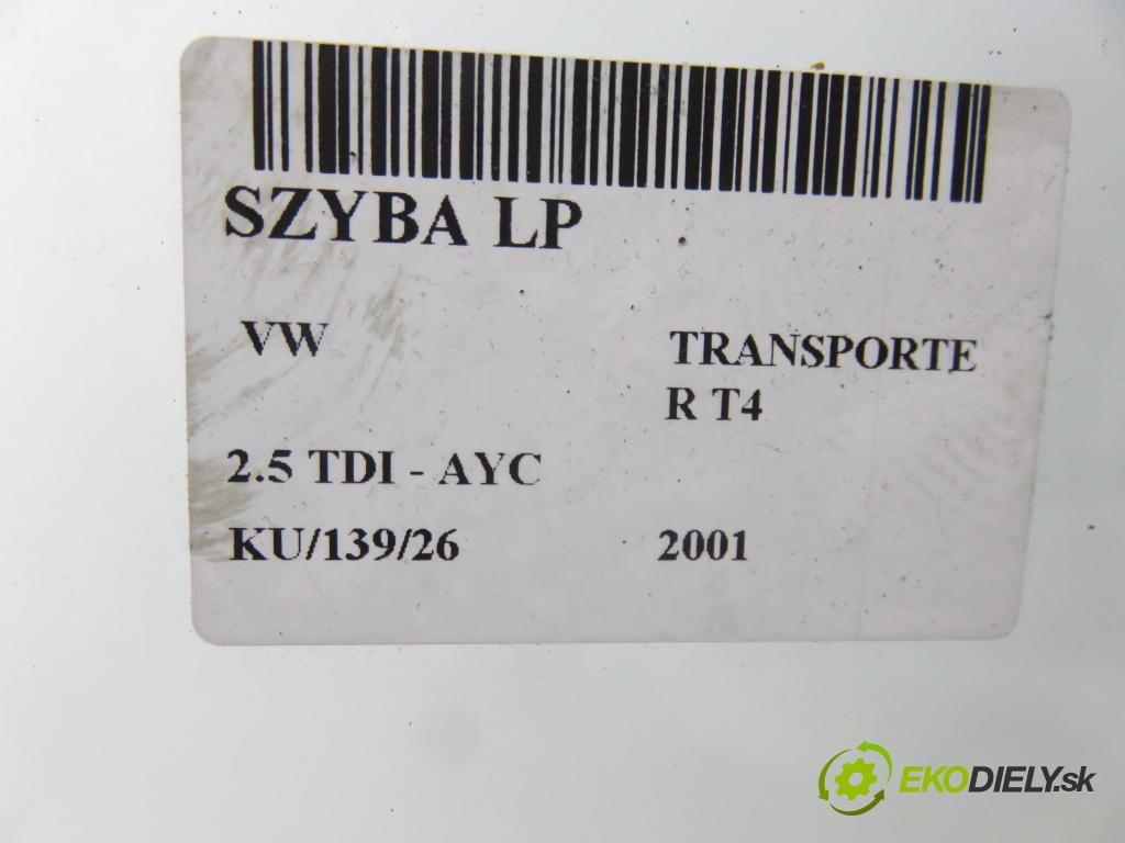 VW TRANSPORTER IV Autobus (70XB, 70XC, 7DB, 7DW, 7DK) BUS 2001 75,00 2.5 TDI - AYC 2461,00 okno LP