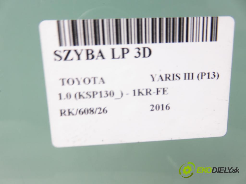TOYOTA YARIS (_P13_) HB 2016 51,00 1.0 (KSP130_) 69 - 1KR-FE 998,00 okno LP 3D