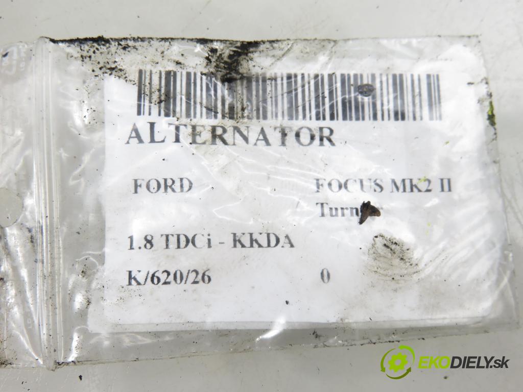 FORD FOCUS II Turnier (DA_, FFS, DS) KOMBI 2006 85,00 1.8 TDCi - KKDA 1753,00 Alternátor 4M5T10300LB ; MS1012100920 (Alternátor)