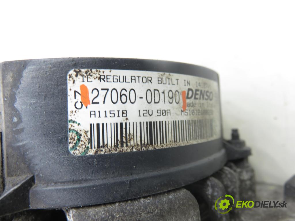 TOYOTA COROLLA Verso (ZER_, ZZE12_, R1_) VAN 2007 95,00 1.8 (ZNR11_) 129 - 1ZZ-FE 1794,00 Alternátor 270600D190 (Alternátor)