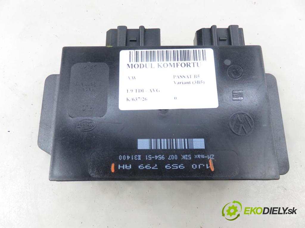VW PASSAT B5 Variant (3B5) KOMBI 2000 81,00 1.9 TDI - AVG 1896,00 MODUL komfortu 1J0959799AH