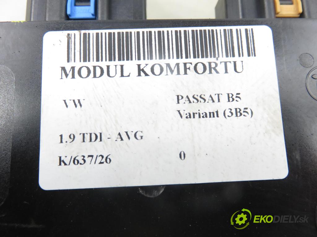 VW PASSAT B5 Variant (3B5) KOMBI 2000 81,00 1.9 TDI - AVG 1896,00 MODUL komfortu 1J0959799AH