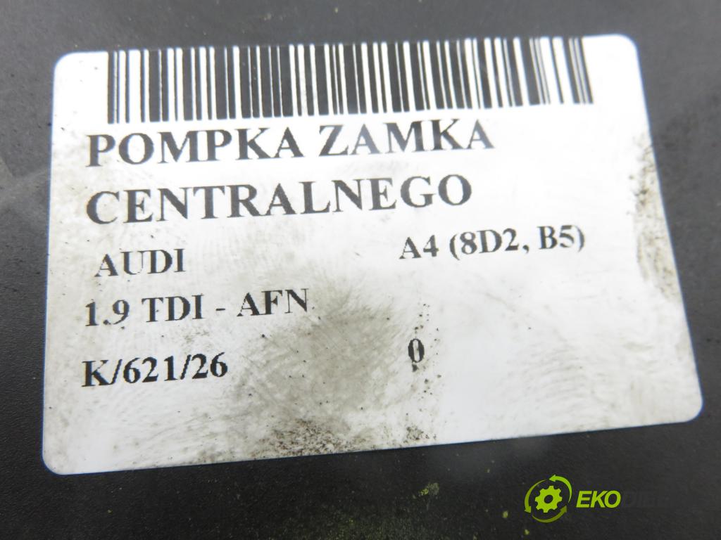 AUDI A4 (8D2, B5) SEDAN 1998 81,00 1.9 TDI 110 - AFN 1896,00 pumpa zámku centrálneho 8L0862257H