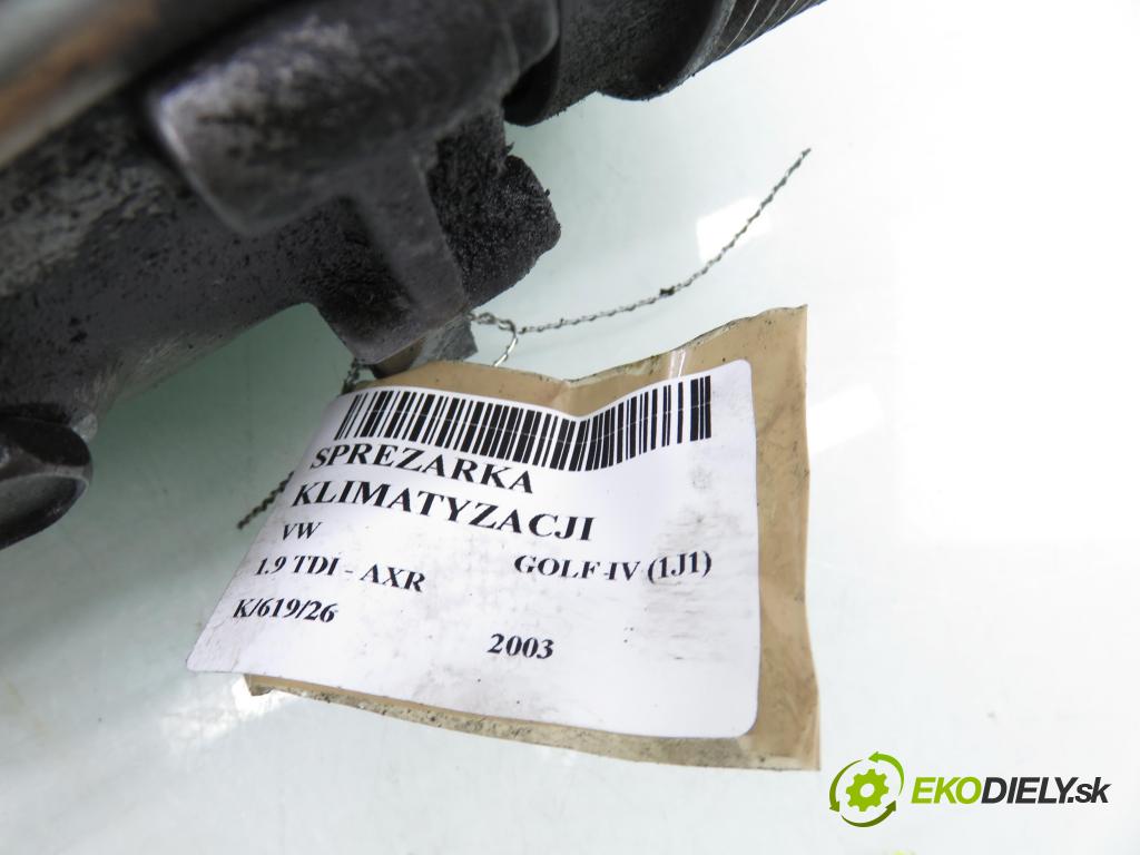 VW GOLF IV (1J1) HB 2003 74,00 1.9 TDI PD 101 - AXR 1896,00 KOMPRESOR: klimatizácie 1J0820803K (Kompresor klimatizácie)