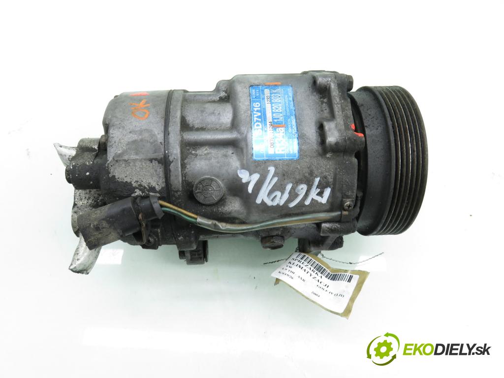 VW GOLF IV (1J1) HB 2003 74,00 1.9 TDI PD 101 - AXR 1896,00 KOMPRESOR: klimatizácie 1J0820803K (Kompresor klimatizácie)