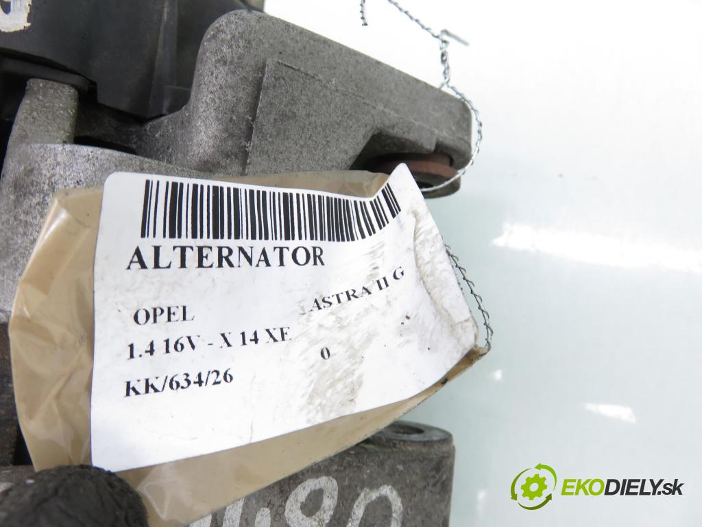 OPEL ASTRA G sedan (T98) SEDAN 1999 66,00 1.4 16V - X 14 XE 1389,00 Alternátor 0986042743 ; 93175796 (Alternátor)