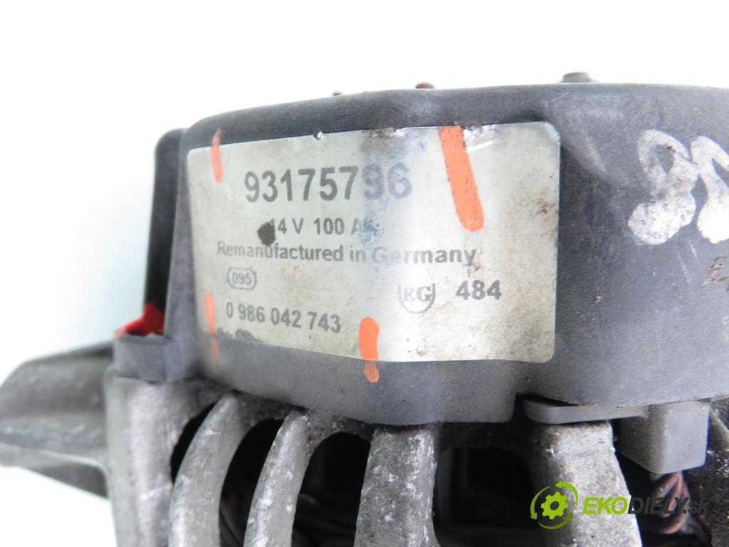 OPEL ASTRA G sedan (T98) SEDAN 1999 66,00 1.4 16V - X 14 XE 1389,00 Alternátor 0986042743 ; 93175796 (Alternátor)