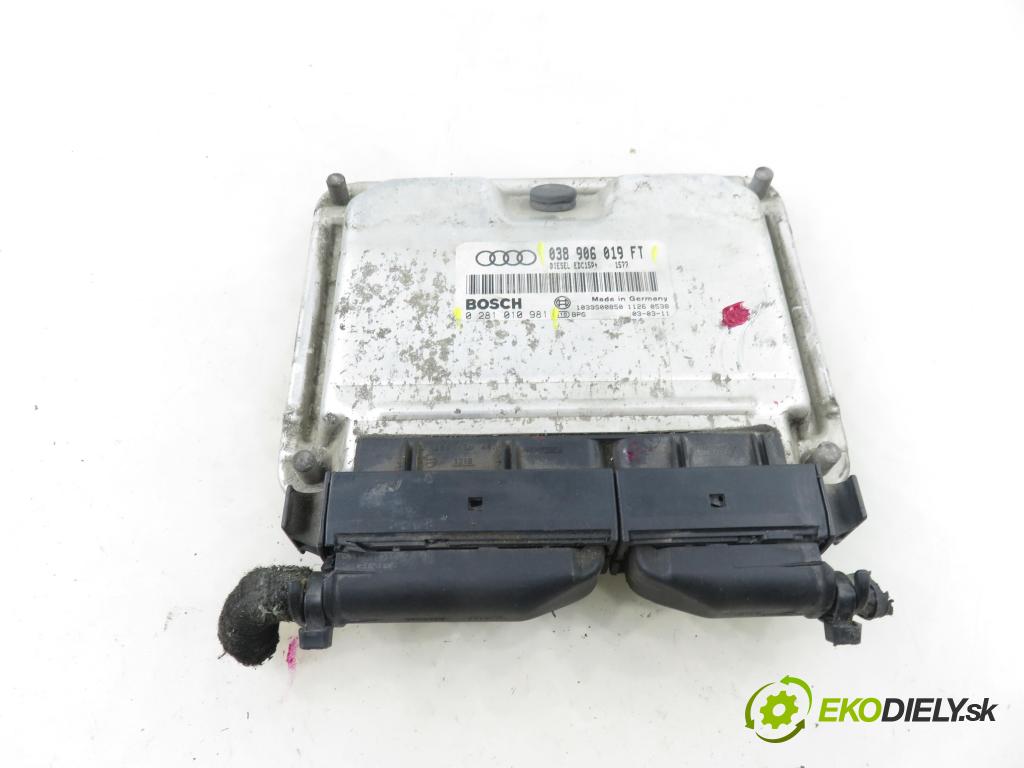 AUDI A3 (8L1) HB 2003 96,00 1.9 TDI PD 130 - ASZ 1896,00 Riadiaca jednotka Motor 038906019FT ; 0281010981
