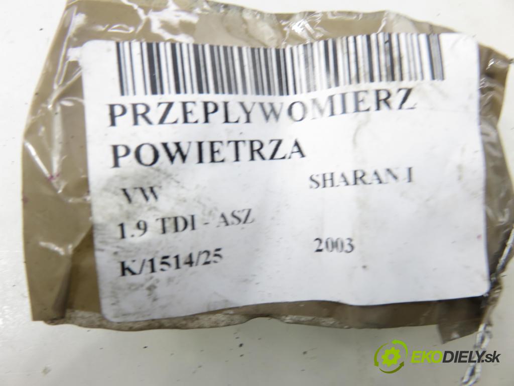 VW SHARAN (7M8, 7M9, 7M6) VAN 2003 96,00 1.9 TDI PD 130 - ASZ 1896,00 váha vzduchu vzduchu F00C2G2055