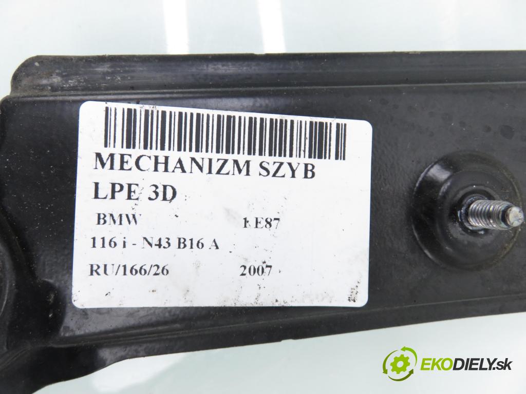 BMW 1 (E81) HB 2007 89,00 116 i 121 - N43 B16 A 1599,00 Mechanizmus okien 3D 6978845
