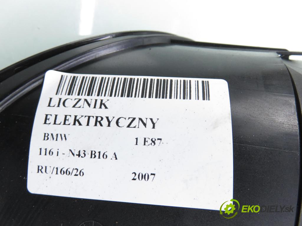BMW 1 (E81) HB 2007 89,00 116 i 121 - N43 B16 A 1599,00 Prístrojovka elektrický 9166813 ; 1024932