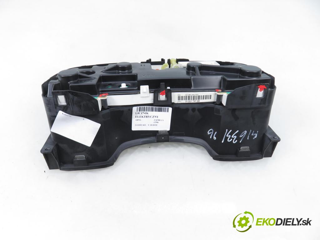 OPEL ZAFIRA A Nadwozie Wielkopojemne (MPV) (T98)  MINIVAN 2003 74,00 2.0 DTI 16V 101 - Y 20 DTH 1995,00 Prístrojovka elektrický 24461749JB