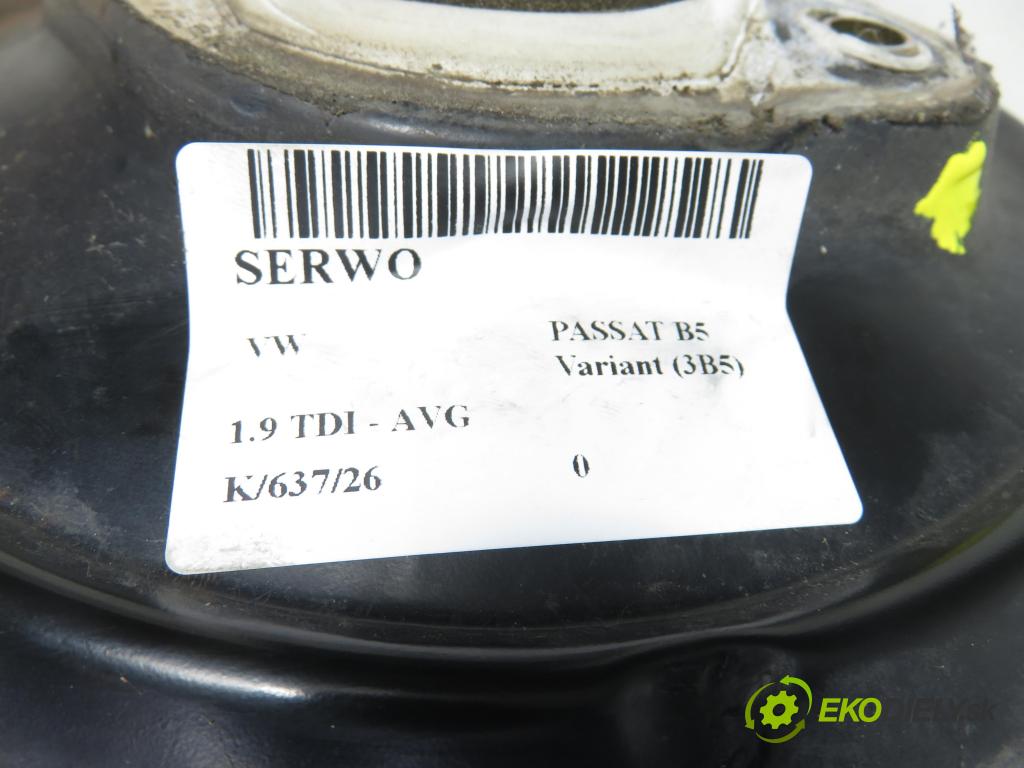 VW PASSAT B5 Variant (3B5) KOMBI 2000 81,00 1.9 TDI - AVG 1896,00 Posilovač 4B3612105 (Servočerpadlo)