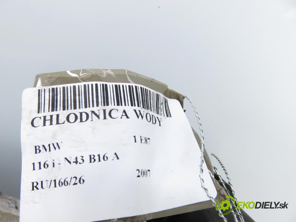 BMW 1 (E81) HB 2007 89,00 116 i 121 - N43 B16 A 1599,00 chladič vody 3110665 ; 7559273