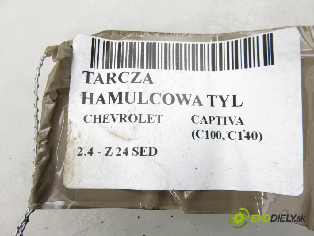 CHEVROLET CAPTIVA (C100, C140) SUV 2012 137,00 2.4 186 - LE9 2384,00 Lamela kotúč brzdová zadné
