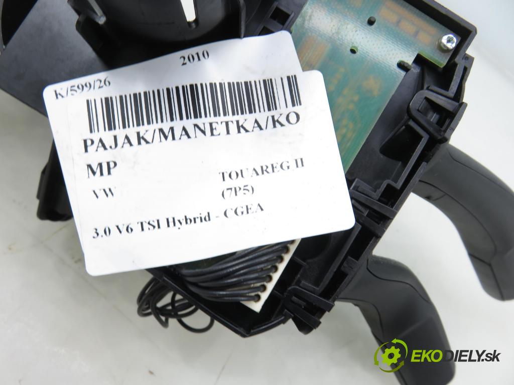 VW TOUAREG (7P5) SUV 2010 245,00 3.0 V6 TSI Hybrid - CGEA 2995,00 páčka/prepínač 7P6953502