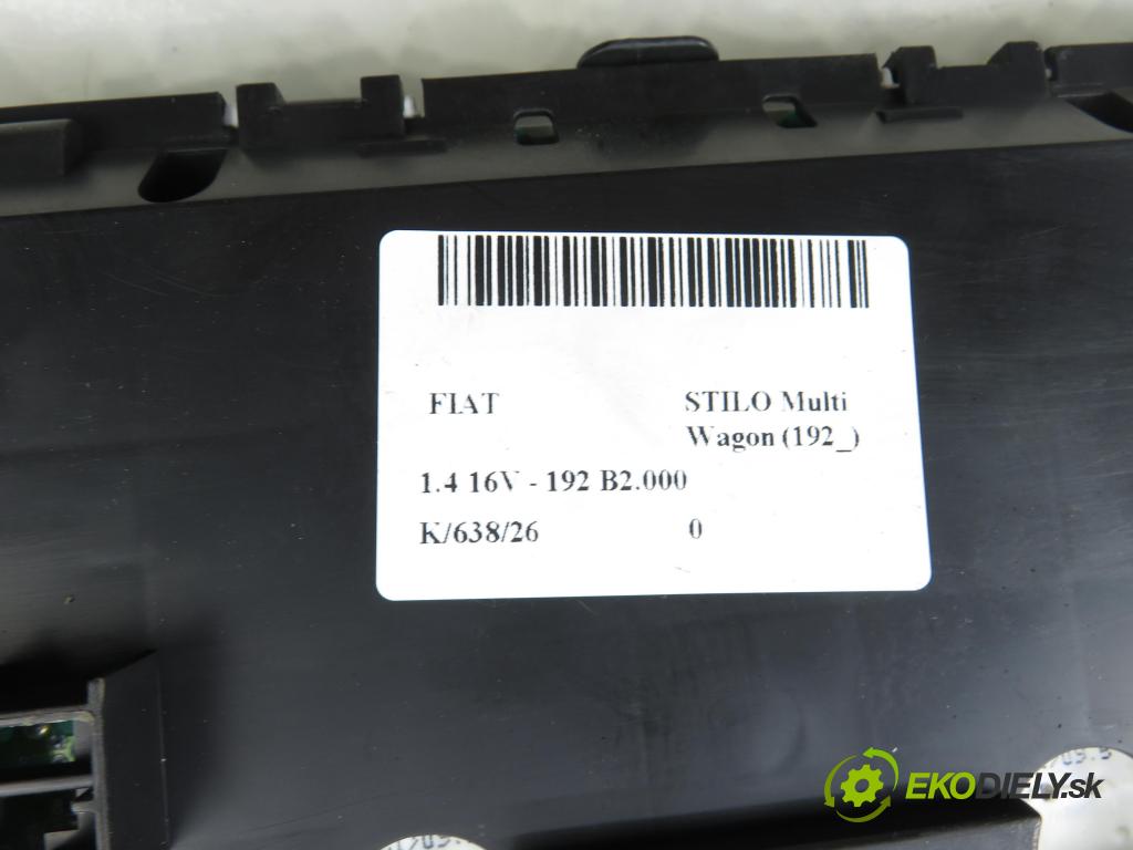 FIAT STILO Multi Wagon (192_) KOMBI 2004 70,00 1.4 16V 95 - 843 A1.000 1368,00 Prístrojovka elektrický 51756699 ; VP1FCF10849VAH