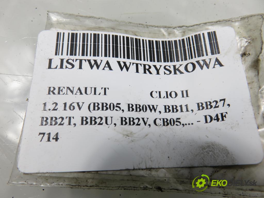 RENAULT CLIO II (BB_, CB_) HB 2002 55,00 1.2 16V (BB05, BB0W, BB11, BB27, BB2T, BB2U, BB2V, 1149,00 Lišta vstrekovacia 8200166875 ; IWP099 (Vstrekovacia lišta)