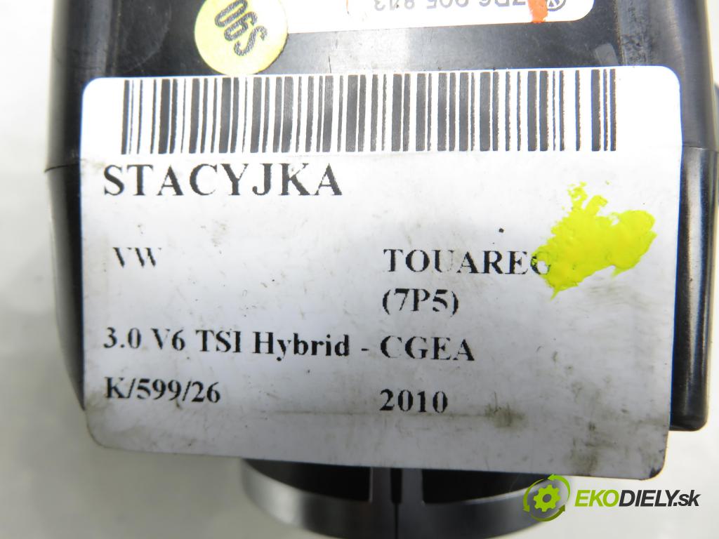 VW TOUAREG (7P5) SUV 2010 245,00 3.0 V6 TSI Hybrid - CGEA 2995,00 spinačka 7P6905843 (Spínacia skrinka)