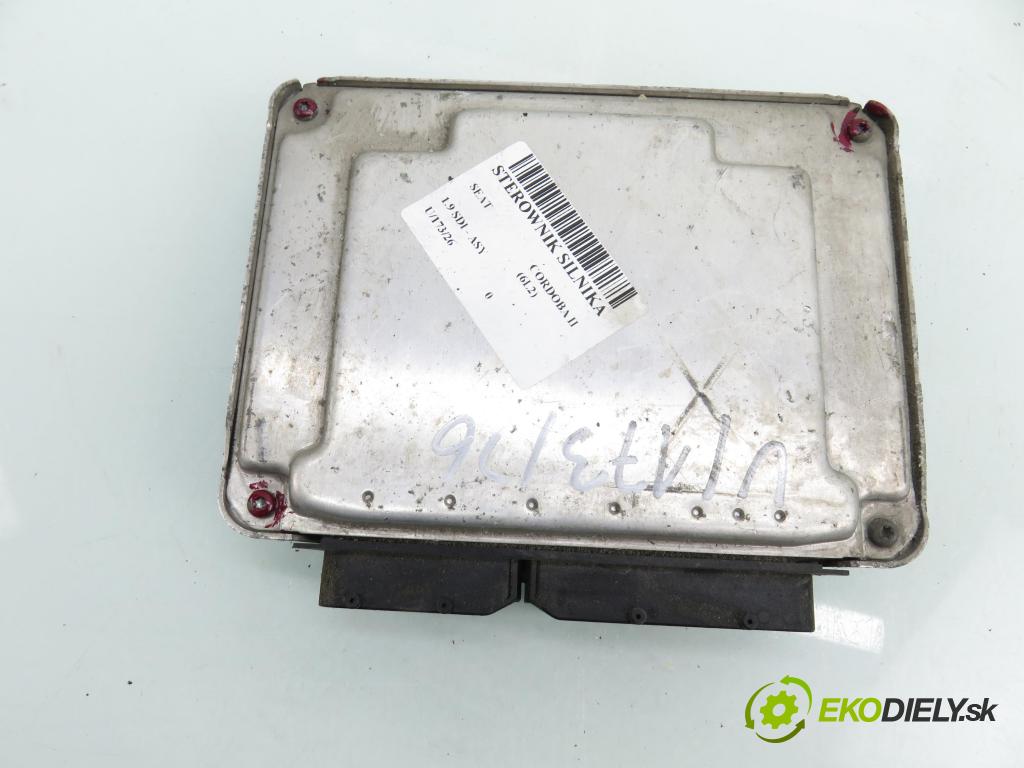 SEAT CORDOBA (6L2) SEDAN 2003 47,00 1.9 SDI - ASY 1896,00 Riadiaca jednotka Motor 038906012HP ; 0281011320