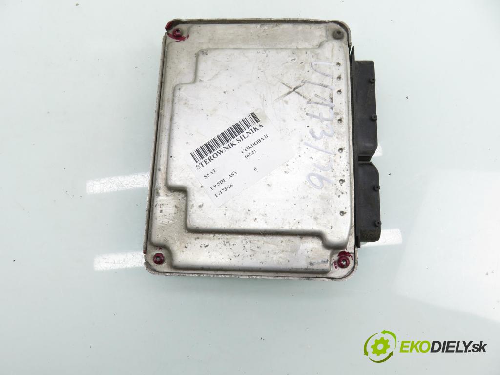 SEAT CORDOBA (6L2) SEDAN 2003 47,00 1.9 SDI - ASY 1896,00 Riadiaca jednotka Motor 038906012HP ; 0281011320
