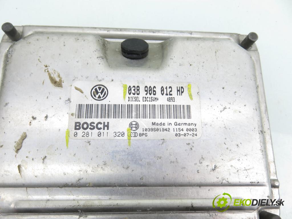SEAT CORDOBA (6L2) SEDAN 2003 47,00 1.9 SDI - ASY 1896,00 Riadiaca jednotka Motor 038906012HP ; 0281011320