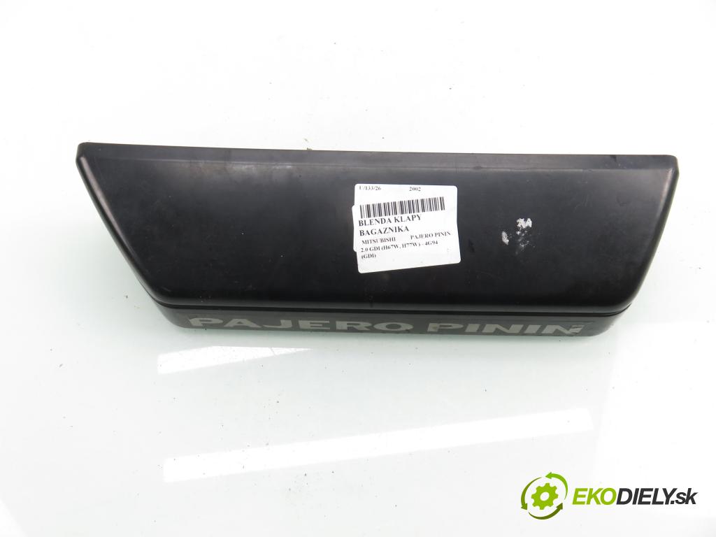 MITSUBISHI PAJERO PININ (H6_W, H7_W) SUV 2002 95,00 2.0 GDI 1999,00 Zadné čelo dverí kufor