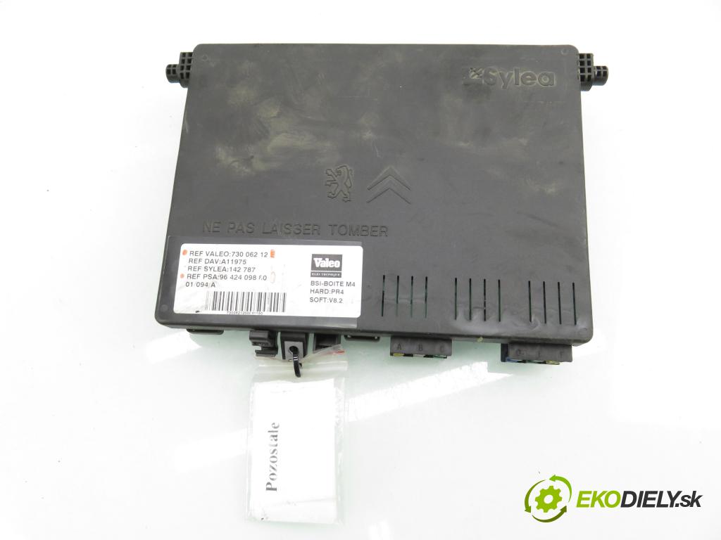 CITROEN BERLINGO / BERLINGO FIRST nadwozie wielkoprzestrzenne (MPV) KOMBIVAN 2001 51,00 1.9 D - WJY (DW8B) 1868,00 MODUL BSI 9642409880 ; 73006212