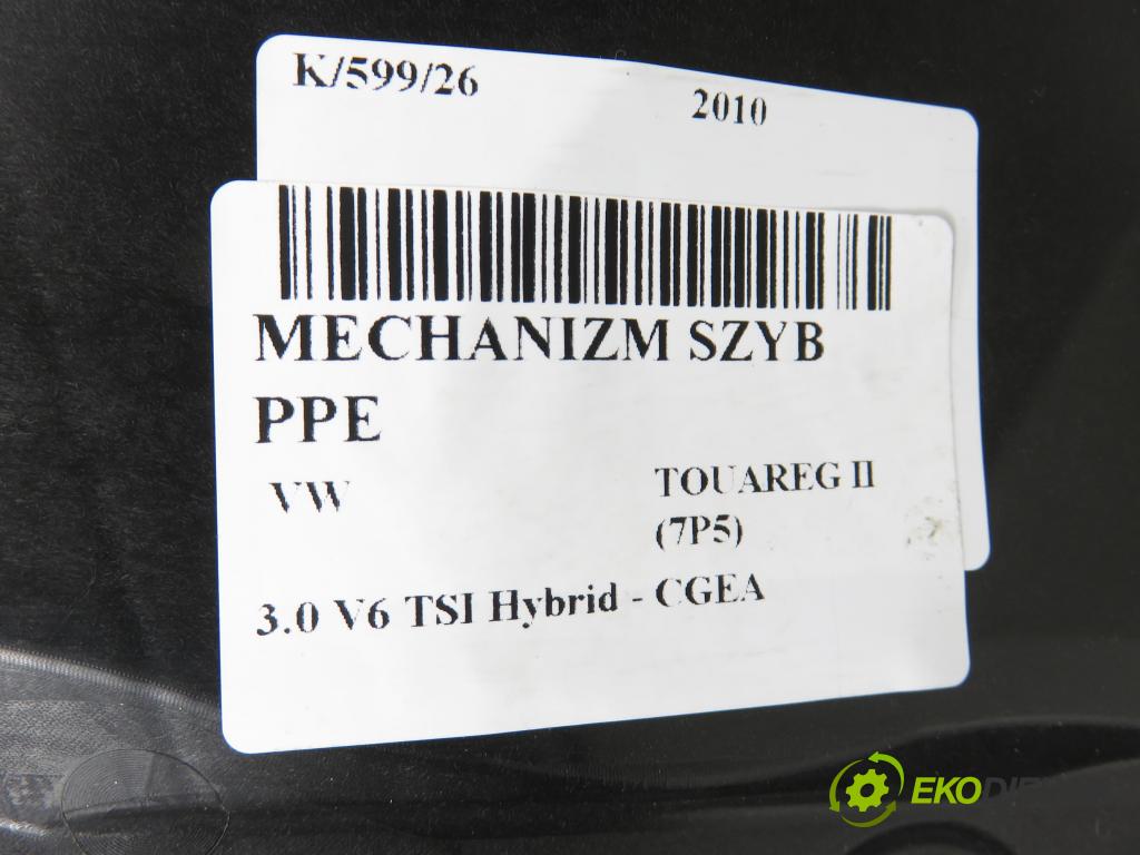 VW TOUAREG (7P5) SUV 2010 245,00 3.0 V6 TSI Hybrid - CGEA 2995,00 mechanismus oken PPE 7P6837756B ; 8K0959802B