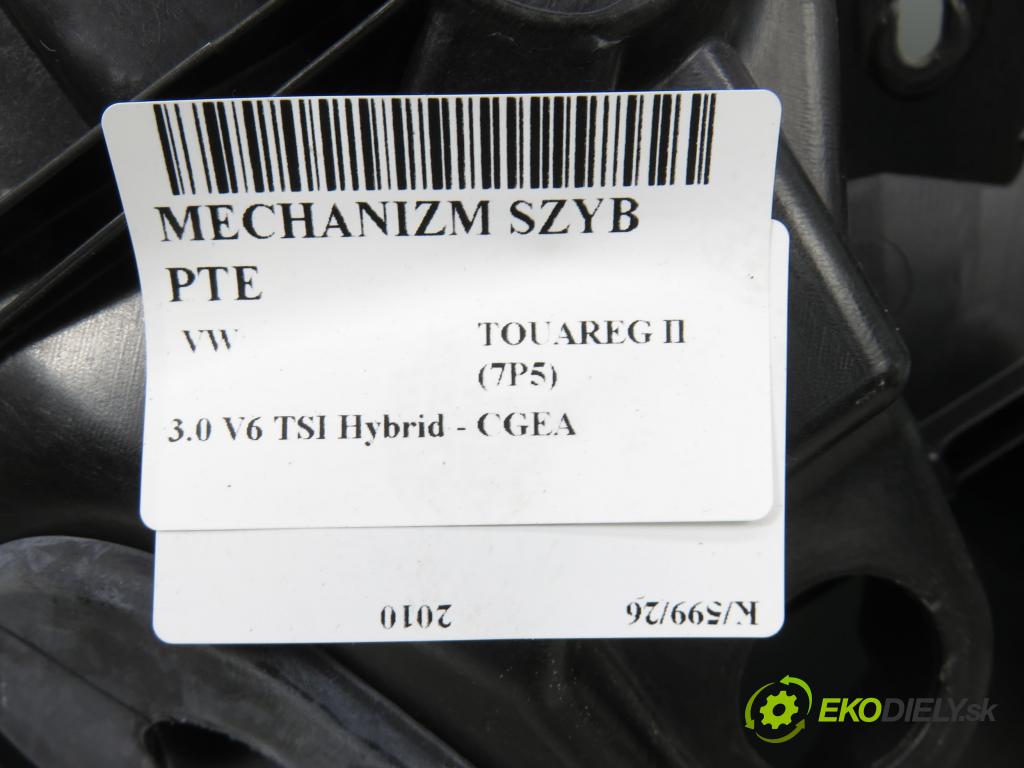VW TOUAREG (7P5) SUV 2010 245,00 3.0 V6 TSI Hybrid - CGEA 2995,00 Mechanizmus okien PTE 7P6839756A ; 8K0959811A