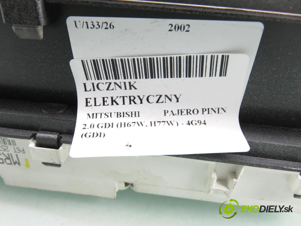 MITSUBISHI PAJERO PININ (H6_W, H7_W) SUV 2002 95,00 2.0 GDI 1999,00 Prístrojovka elektrický MR532360