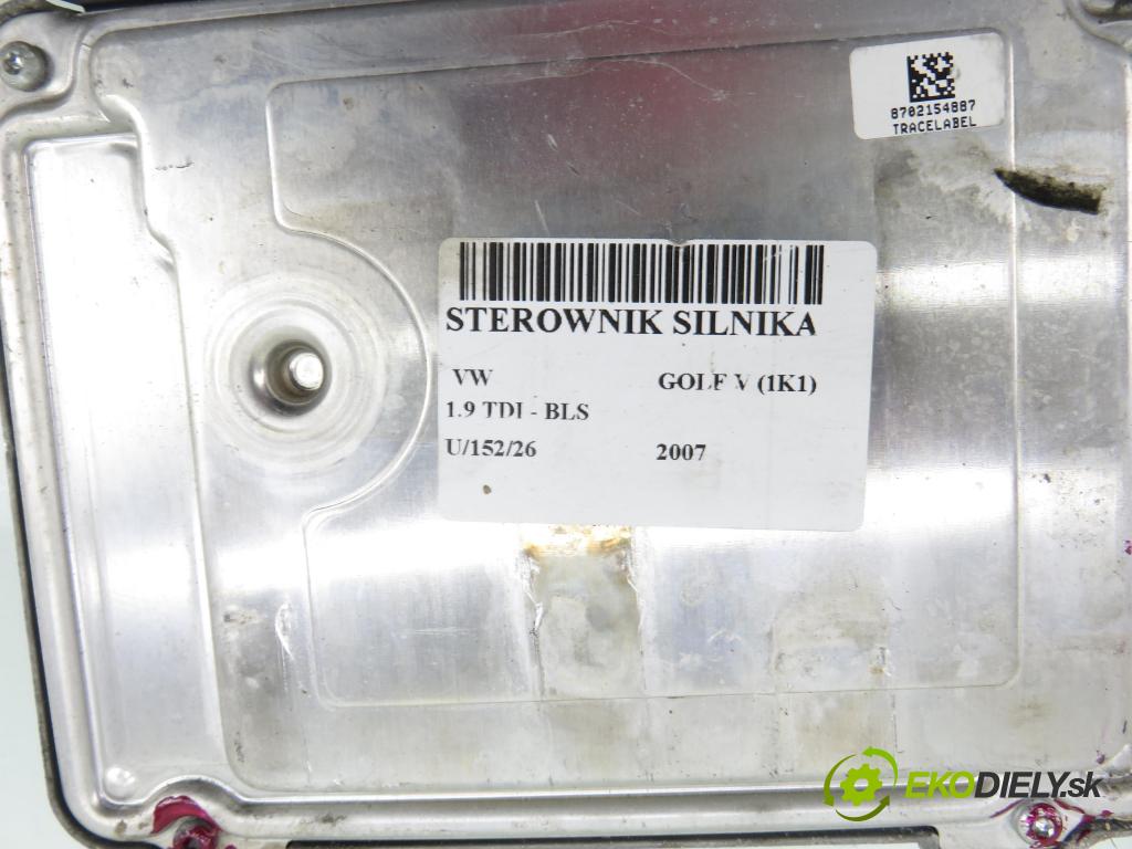 VW GOLF V (1K1) HB 2007 77,00 1.9 TDI - BLS 1896,00 Riadiaca jednotka Motor 03G906021QJ ; 03G906021AB ; 0281014064